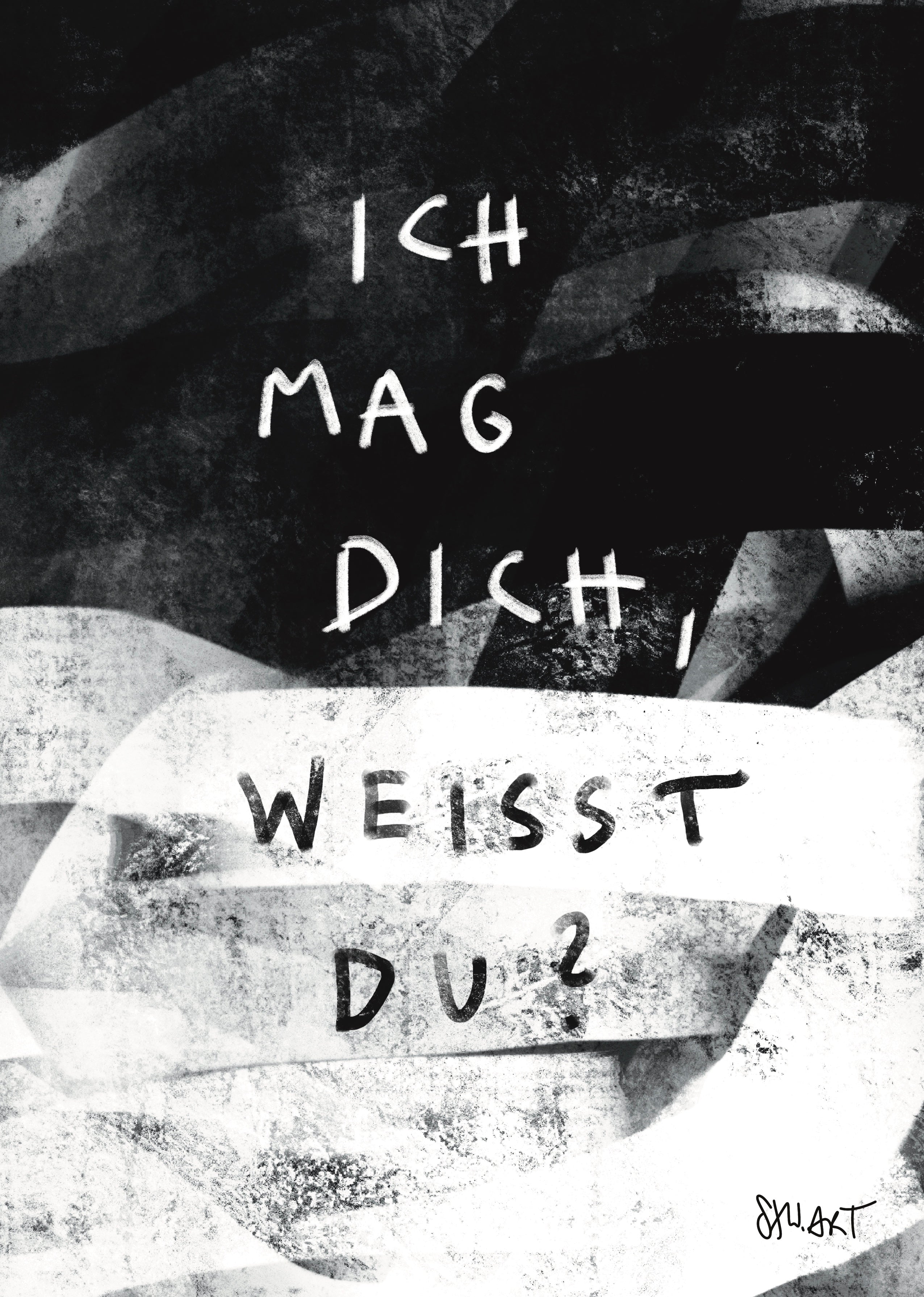 POSTER A4 | ICH MAG DICH